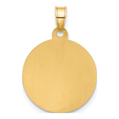 14K Yellow Gold St Christopher Medal Pendant – view 4