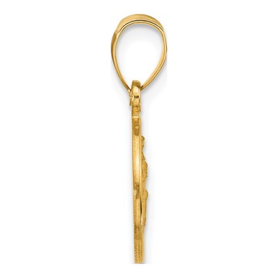 14K Yellow Gold St Christopher Medal Pendant – view 3
