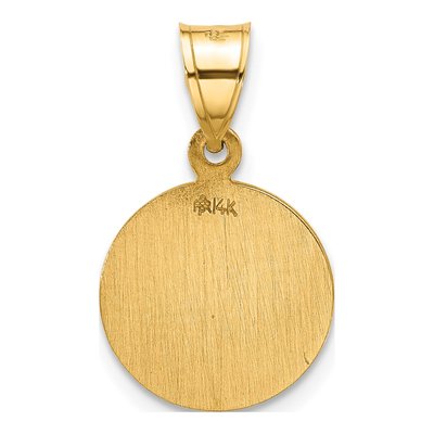 14K Yellow Gold St Christopher Medal Pendant – view 4