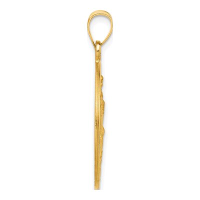 14K Yellow Gold St Christopher Medal Pendant – view 3