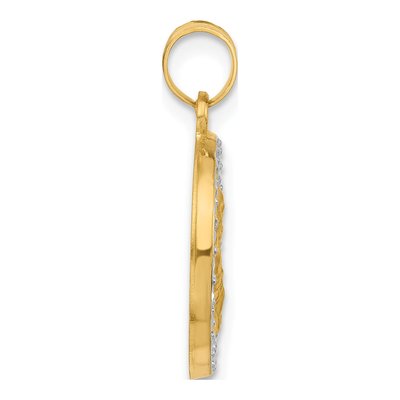 14K Yellow Gold St Joseph Medal Pendant – view 2