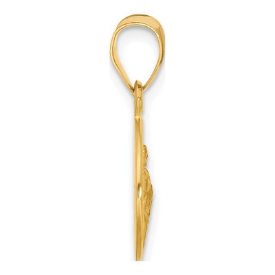 14K Yellow Gold St Jude Thaddeus Medal Charm – view 3