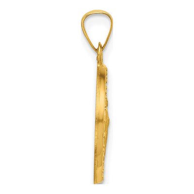 14K Yellow Gold St Jude Medal Pendant – view 2