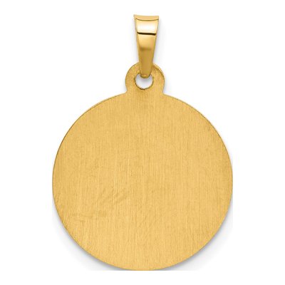 14K Yellow Gold St Jude Medal Pendant – view 3