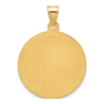 14K Yellow Gold Large St Jude Thaddeus Medal Pendant – view 3
