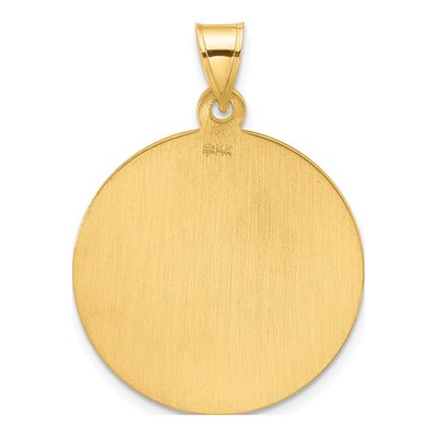 14K Yellow Gold St Michael Medal Pendant – view 4