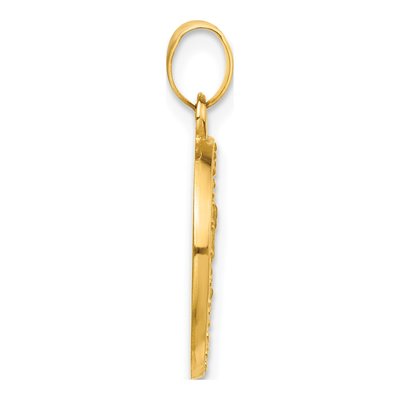 14K Yellow Gold St Michael Medal Pendant – view 3