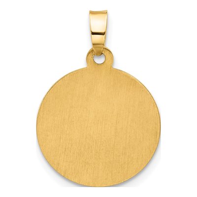 14K Yellow Gold St Michael Medal Pendant – view 4