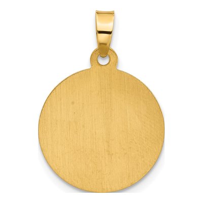 14K Yellow Gold St Michael Medal Pendant – view 4