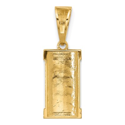 14K Yellow Gold Mezuzah Pendant – view 4