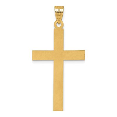 14K Yellow Gold Florentine Cross Pendant – view 4