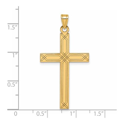 14K Yellow Gold Cross Pendant – view 5