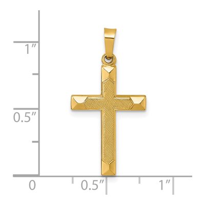 14K Yellow Gold Latin Cross Pendant – view 5
