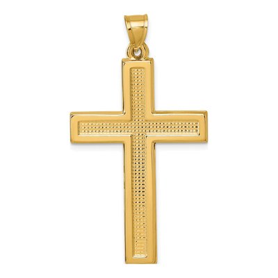 14K Yellow Gold Latin Cross Pendant