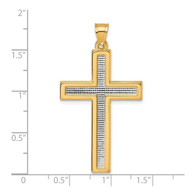 14K Yellow Gold Latin Cross Pendant – view 5