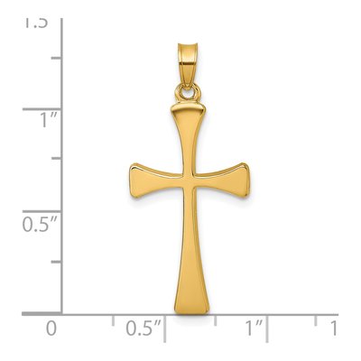 14K Yellow Gold Religious Cross Pendant – view 5