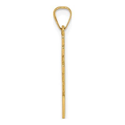 14K Yellow Gold Eastern Orthodox Cross Pendant – view 3