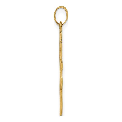 14K Yellow Gold Eastern Orthodox Cross Pendant – view 3