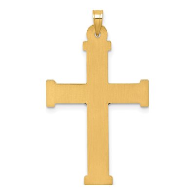14K Yellow Gold INRI Crucifix Pendant – view 4