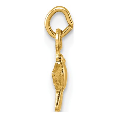 14K Yellow Gold Flying Dove Pendant – view 3