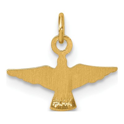 14K Yellow Gold Flying Dove Pendant – view 4