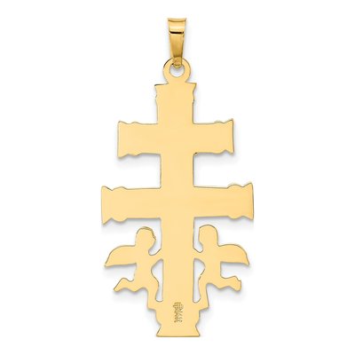 14K Two-Tone Gold Crucifix Pendant – view 5