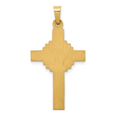 14K Yellow Gold INRI Crucifix Pendant – view 5