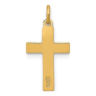 14K Yellow Gold INRI Crucifix Pendant – view 5