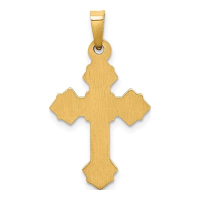 14K Two-Tone Gold INRI Crucifix Pendant – view 5