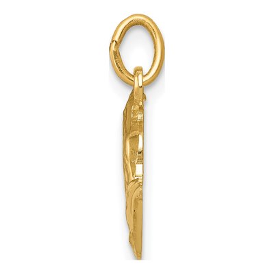 14K Yellow Gold Praying Hands Pendant – view 3