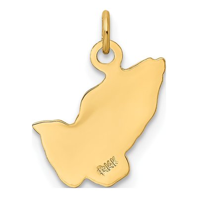 14K Yellow Gold Praying Hands Pendant – view 5