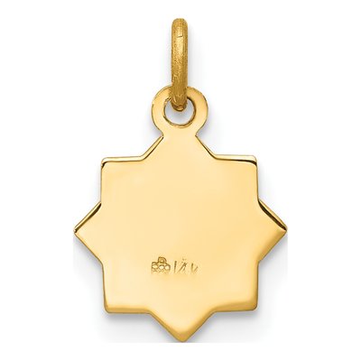 14K Yellow Gold Blessed Virgin Mary Charm – view 5