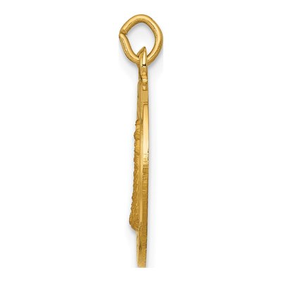 14K Yellow Gold Our Lady of Loreto Medal Charm – view 3