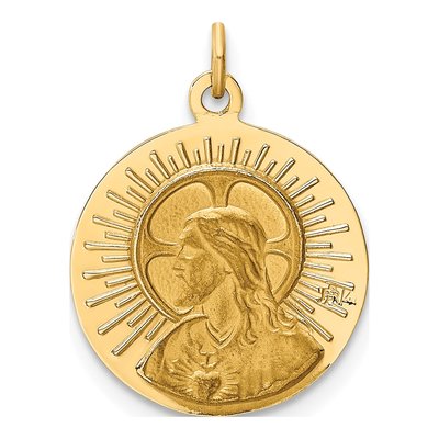 14K Yellow Gold Matka Boska Czestochowska Medal Pendant – view 5