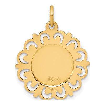 14K Yellow Gold Infant of Prague Medal Charm – view 5