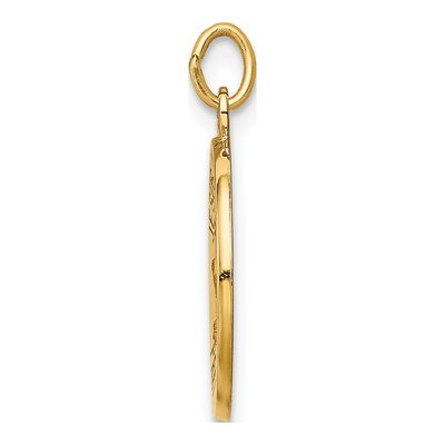 14K Yellow Gold Jesus Mary Joseph Medal Charm – view 3