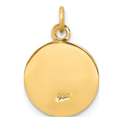 14K Yellow Gold Holy Trinity Medal Pendant – view 5