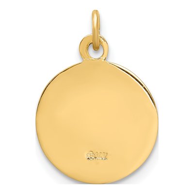 14K Yellow Gold Holy Spirit Medal Pendant – view 5