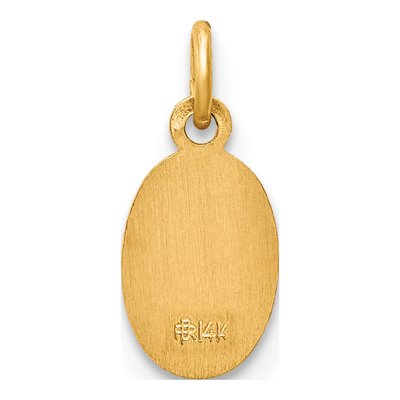 14K Yellow Gold Saint Christopher Medal Charm – view 5