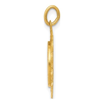 14K Yellow Gold Saint Christopher Medal Charm – view 3