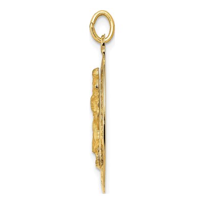 14K Yellow Gold Saint Christopher Medal Pendant – view 3