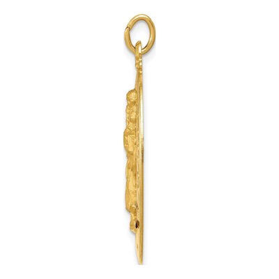 14K Yellow Gold Saint Christopher Medal Pendant – view 3