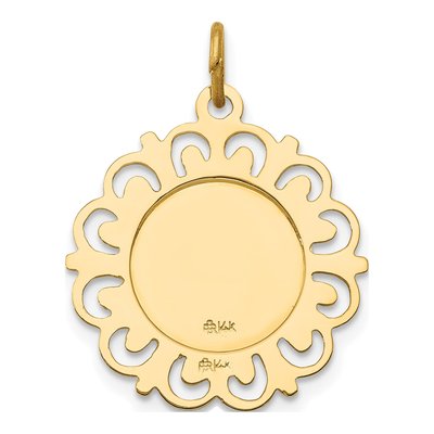 14K Yellow Gold Saint Anthony Medal Pendant – view 5