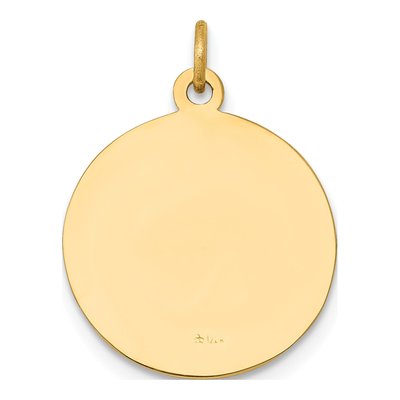 14K Yellow Gold St John Baptist Medal Pendant – view 5