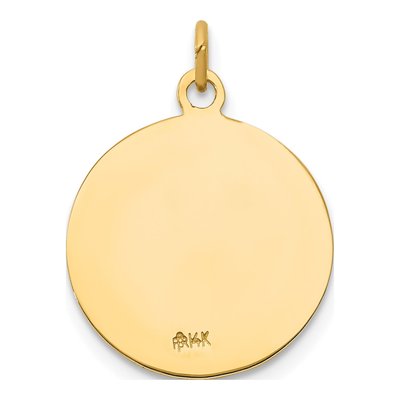 14K Yellow Gold Saint Andrew Medal Charm – view 5