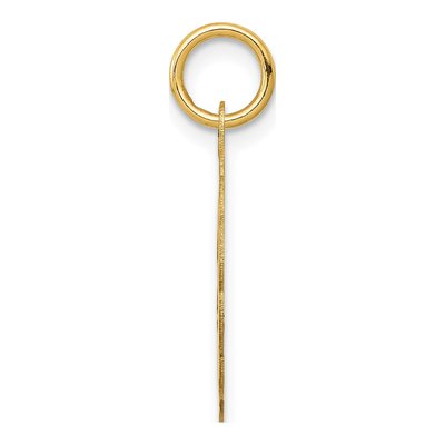 14K Yellow Gold Star of David Disc Pendant – view 3