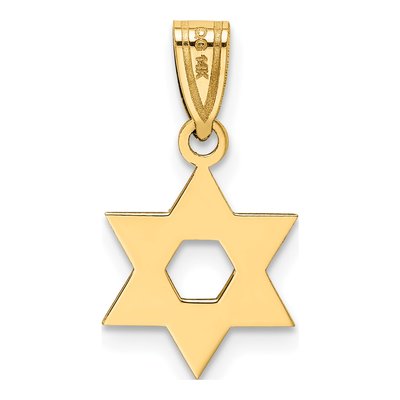 14K Yellow Gold Star of David Pendant – view 5