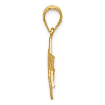 14K Yellow Gold Star of David Charm – view 3