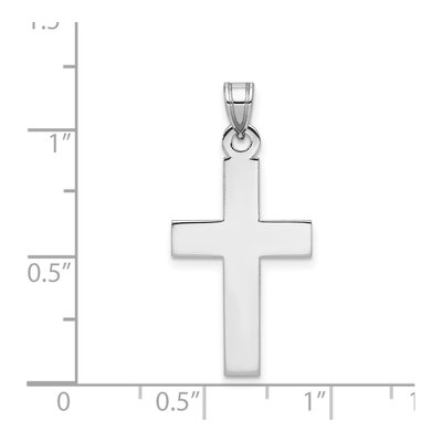 14K White Gold Cross Pendant – view 4