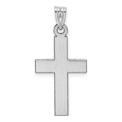 14K White Gold Cross Pendant – view 5